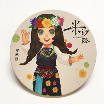 原住民陶瓷吸水杯墊【卑南族】