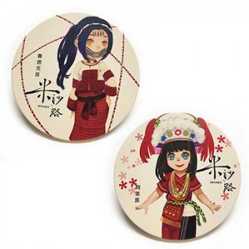 原住民陶瓷吸水杯墊【兩入隨意配】