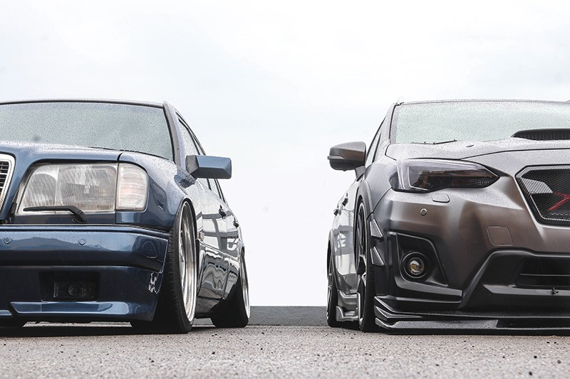 AirForce氣壓雙雄  M.Benz S124 E-Class Estate+Subaru XV