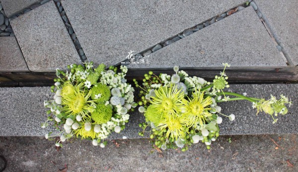 【綠的堆疊-葉子花器】 【綠的堆疊-葉子花器】